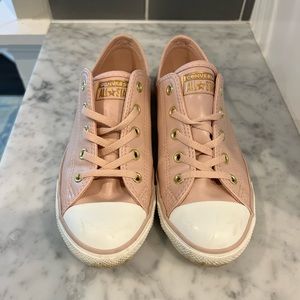 Converse All Star Pink Leather-like Lowtops